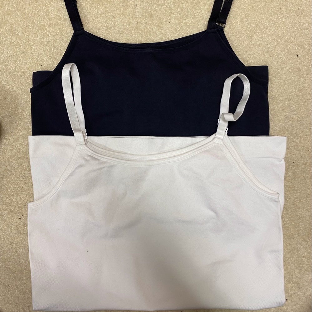 2 Shapermint scoop neck compression camis.